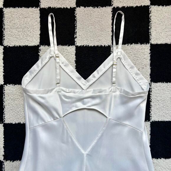 Rya Collection White Keyhole Back Slip Dress M - Picture 4 of 7